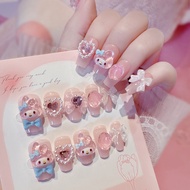 Dobamine Wear Nails Beautiful Girl Kawaii Melody Manicure Wear Nails Nail Stickers Cute Wear Nails U