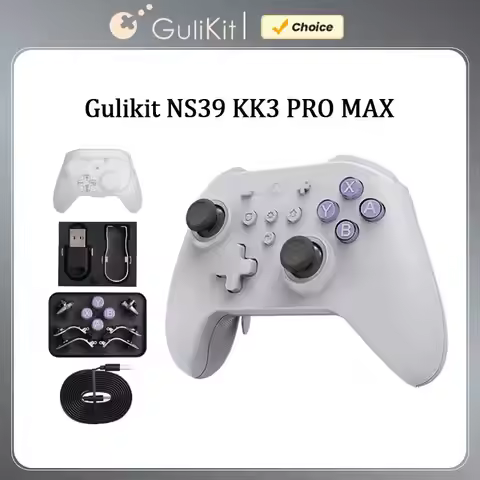 GuliKit KK3 MAX Wireless Controller with Hall Joystick,NS39 KingKong 3 Bluetooth Gamepad for PC Nint