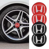 4Pcs 56mm Car Wheel Hub Center Cap Metal Emblem Stickers For Honda Civic Accord Fit City Vezel CRV Odyssey Jazz Insight