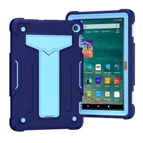 For Kindle Fire HD8 Plus 2022 2020 Heavy Duty Protection Stand Tablet Cover For Amazon Kindle HD10 H