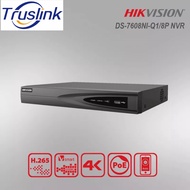 Original Hikvision 8CH NVR - DS-7608NI-Q1/8P Network Video Recorder CCTV Embedded Plug & Play 4K NVR
