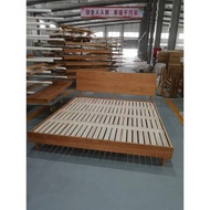 Vegata Nordic Cherry Wood Solid Wood Bed Modern Small Apartment Main Bed White Oak 1.8m 1.5 Double B