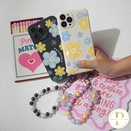 Macaron Softcase + Flower Strap For 1PH0NE IP 6 IP 7+/8+ IP 6+ IP X/XS IP XR IP XS MAX IP 11 IP 11 P