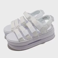 Nike 涼鞋 Wmns Icon Classic Sandal 女鞋 白 厚底 魔鬼氈 雙層 DH0223-100