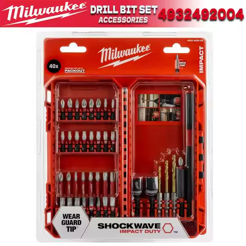 Milwaukee 4932492004 Impact Drivers 40 Pieces Hexagon Antirust Tool Set Protect MILWAUKEE Power Tool