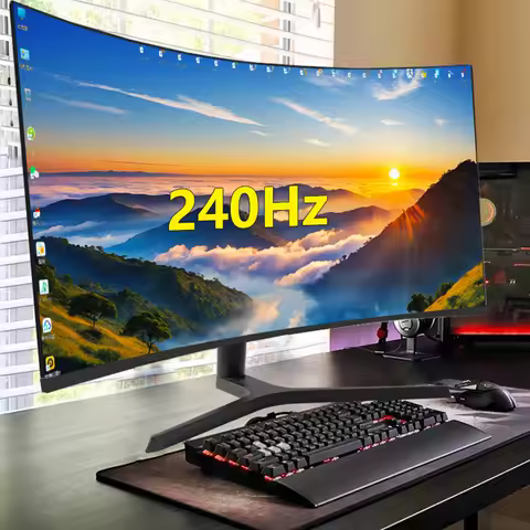34 Inch Curved Screen Monitor 180Hz 240Hz 4K 3440*1440 21:9 Super Wide Gaming Monitor With Breathing