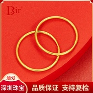 Chongdi Love Earrings about Gram Dxir9999Approximate Width of Plain Circle3.8Gold Pure Gold Smooth H