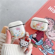 7512 HELLO KITTY MELODY 蘋果APPLE AIRPODS PRO 第一二三代無線藍牙耳機防摔硅膠保護套