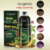 Akrymi Augeas Herbal Hair Dye Shampoo 500ml Hair Coloring FDA Approved Haircare 6 colors