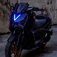 【SEMSPEED】For Yamaha XMAX v2 XMAX250 XMAX300 2023 Motorcycle V-shaped Front face light Headlight Headlamp LED 3 Color