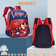 WENNEY Student Bag, Large Capacity School Accessory Children School Backpack, Lightweight  Captain America Spiderman Elsa Shoulder Rucksack Boys Girls