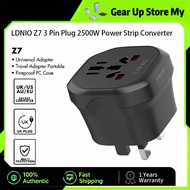 LDNIO Z7 Travel Adapter Conversion Socket Power Strip Converter Universal Adapter UK Plug 3 Pin Plug