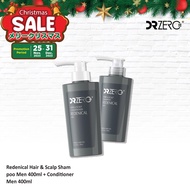 Dr Zero Redenical Hair & Scalp Shampoo & Conditioner Men 400mlx2