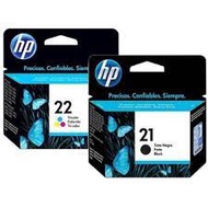 HP Cartridge 21 Black + 22 Color (Genuine) C9351AA C9352AA HP21 HP22 21 22 1402 1410 3920 3940 D1560