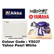 AIKKA Y5037 YAHOO PEARL WHITE YAMAHA RXZ MOTORCYCLE AUTOMOTIVE 2K PAINT