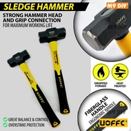 MYDIYSDNBHD - UOFFC 2LB 3LB Sledge Hammer Demolition Hammer Drop Forged Steel Head Sledge Hammer