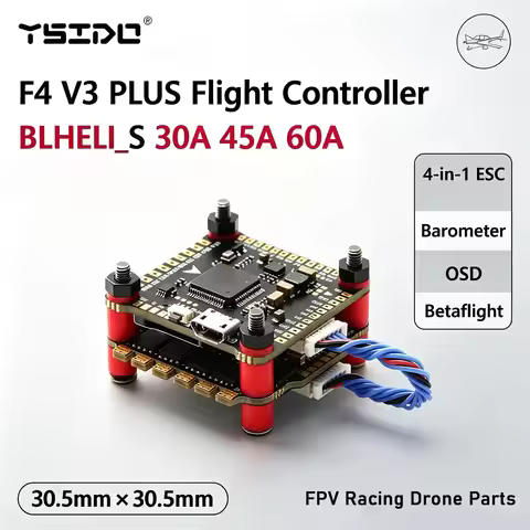 F4 V3S PLUS F4V3S FC Flytower Stack With Barometer OSD 30A 45A 60A 4-in-1 ESC For FPV Racing Drone Q
