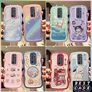Casing Oppo A5 2020 Case Oppo A9 2020 Casing Cute Cartoon Case Tpu Soft Case Wave Frame Clear Phone Case