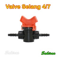 PE Hose Valve Size 4/ 7mm Stop Valve Hose 1/ 4 Inch Or 7mm