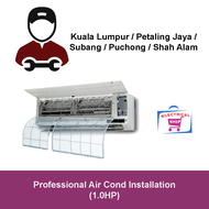 Electrical Shop Professional Air Cond Installation Services for 1HP Air Conditioner (Inverter Or Non