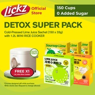 (Bundle of 150) LICKZ Soursop Lime Juice Sachets 150s – Light Detox | Clean & Glow Daily Drink + Fre