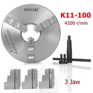 K11-100 SANOU Lathe Chuck High-precision self-centering lathe CNC 100mm 3 Jaw  Reversible