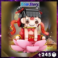 Assembled toy, model of Na Tra sitting on a lotus, code K2181 +245 parts