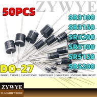 50pcs SR3100 SR5100 Shoteki Diode SR3150 SR3200 SR5150 SR5200 In-Line Diode Shoteki 5A 3A 100V 200V 