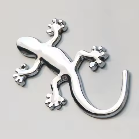 Car Sticker Gecko Lizard Decal 3D Plastic Auto Motorcycle Truck Logo Sticker Badge Emblem Decor Wall
