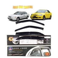 Honda Civic 6G SO4 1996-2000 3" Window Door Visor (AG) Civic EK Air Press Wind Visor Civic 96' Door 