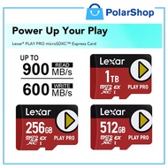 [Free Shipping] Lexar PLAY PRO microSDXC Express Card 256GB/512GB/1TB (R:900/W:600MB/s)