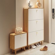 超薄鞋櫃 家用 門口 簡約現代 入戶 進門 翻鬥 玄關櫃 實木 簡易 北歐鞋架
