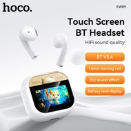 HOCO EW89 TWS Wireless Earphones Bluetooth Headset BT5.4 LED Intelligent Touch Screen Control Blueto