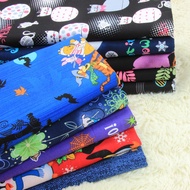 Christmas & Halloween Cartoon Printed Cotton Fabric for Crafting
