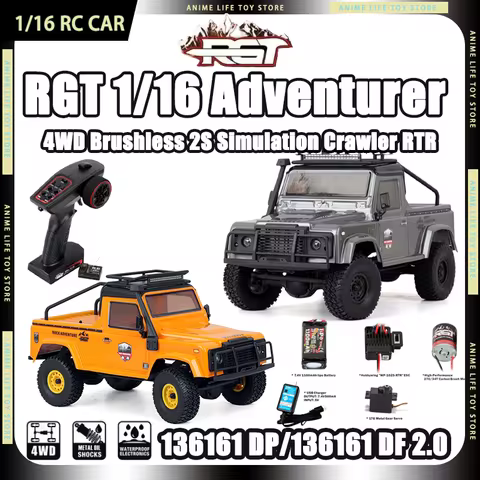 2026 1/16 RGT Adventure RC Car 136161 Pro Brushless 4WD Crawler Truck Electric Off Road Rock Climbin