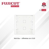 Wall Box Floating Block-4x4 For Use With C120 Model (White) Fujicut Brand