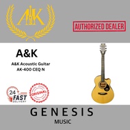 A&K ACOUSTIC GUITAR AK-400 CEQ N