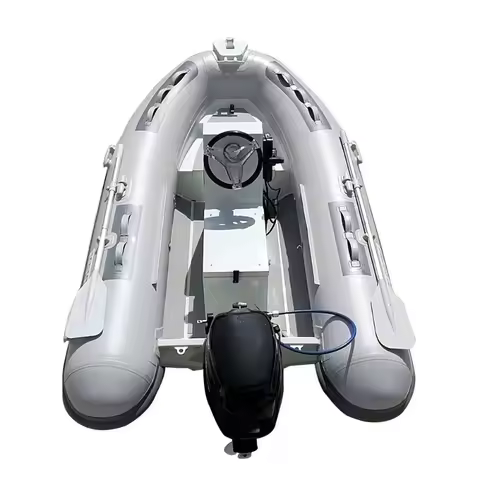 Semi-Rigid Inflatable Boat Aluminum 330 Outboard Material 1.2mm Thickness Fishing Sport Lakes Rivers