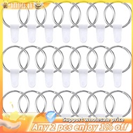 100 Sets Keychain Rings for Crafts Round Split Key Rings Metal Keychain Connector Blanks Key Rings