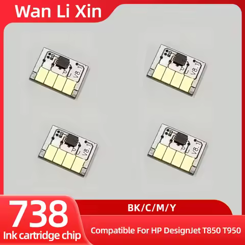 300ML Chip Compatible For HP 738 738XL HP738 Ink Cartridge Chip For HP DesignJet T850 T950 Printers 
