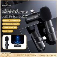 K9 Mini Wireless Microphone for iPhone, iPad, Android, Lavalier Microphone for Video Recording