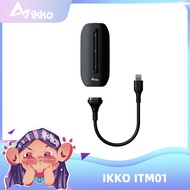 IKKO สายชาร์จแบต3.5มม.,เครื่องขยายเสียงหูฟัง Hifi การ์ดเสียงเกมสวิตช์ USB DAC ITM01สำหรับคอมพิวเตอร์