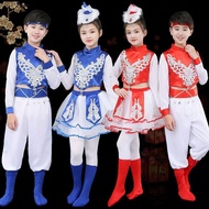 United Nation Costume For Boys Girl Kid Children'S Mongolian Dance Performance Costume Ethnic Costum