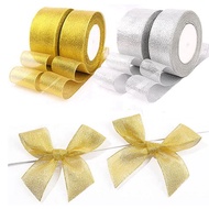 1CM / 2CM / 3cm / 4cm and 5cm Premium Glitter Ribbon Satin Silk Ribbon Flower Ribbon 22m/Roll