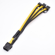 GPU PCIE 8Pin Female to 3*8Pin 6+2 Pin PCI-E Male Splitter Graphics Card Power Adapter Cable