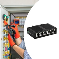 [Homyl478] Industrial Ethernet Switch Ethernet Splitter 10/100Mbps 5 Port 1Gbps Switching Capacity C