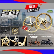 SYM VF3i 501 Sport Rim RAPIDO (PNP) VF3i V1 / V2 / ABS / Non-ABS / LE / LE PRO 160/160x17 185/250x17