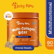 Zesty Paws Multi Collagen Bites - Chicken 90 Soft Chews(EXP:10 2027)
