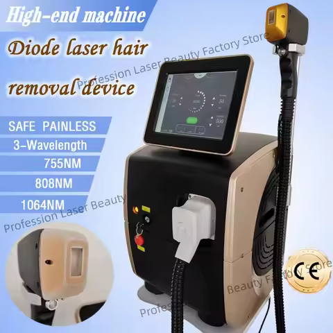 Hair Removal Machine Cooling Handle Painless Hair Removal Beauty Salon 4000W808 Diode Laser 755 808 