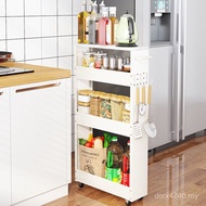 Pull-out Kitchen Storage With Hook Bathroom Door Rear Crack Hole Board Shelf Shelf Shelf Narrow Crac